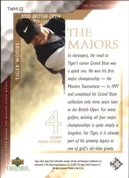 2002 Upper Deck Tiger Woods The Majors #TWM-22 Tiger Woods Back