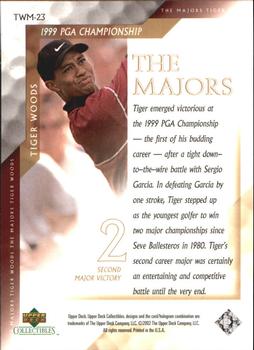 2002 Upper Deck Tiger Woods The Majors #TWM-23 Tiger Woods Back
