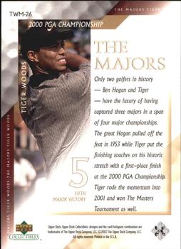 2002 Upper Deck Tiger Woods The Majors #TWM-26 Tiger Woods Back