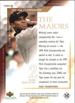2002 Upper Deck Tiger Woods The Majors #TWM-28 Tiger Woods Back