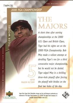2002 Upper Deck Tiger Woods The Majors #TWM-30 Tiger Woods Back