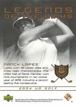 2004 Upper Deck #40 Nancy Lopez Back