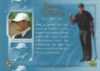 2004 Upper Deck #43 Tiger Woods Back