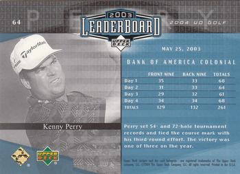 2004 Upper Deck #64 Kenny Perry Back