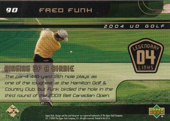2004 Upper Deck #90 Fred Funk Back