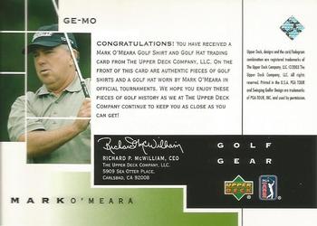 2003 Upper Deck - Golf Gear Eagle #GE-MO Mark O'Meara Back