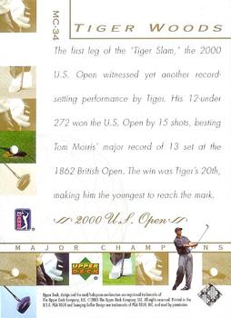 2003 Upper Deck - Major Champions #MC-34 Tiger Woods Back