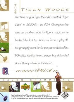 2003 Upper Deck - Major Champions #MC-35 Tiger Woods Back