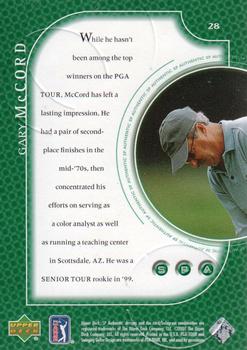 2001 SP Authentic #28 Gary McCord Back