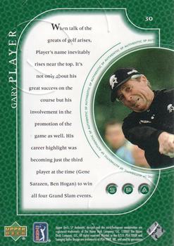 2001 SP Authentic #30 Gary Player Back