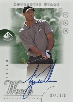2001 SP Authentic #45 Tiger Woods Front