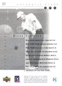 2001 SP Authentic #52 Steve Stricker Back