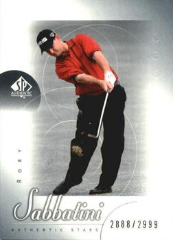 2001 SP Authentic #61 Rory Sabbatini Front