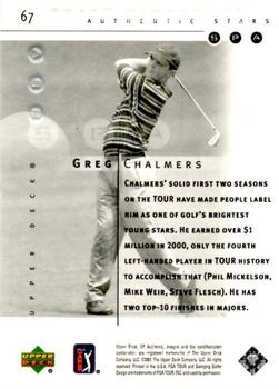 2001 SP Authentic #67 Greg Chalmers Back
