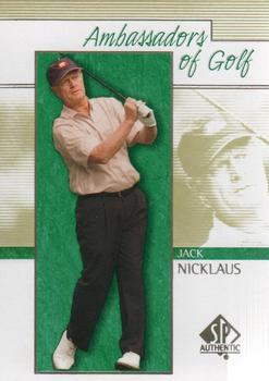 2001 SP Authentic #131 Jack Nicklaus Front