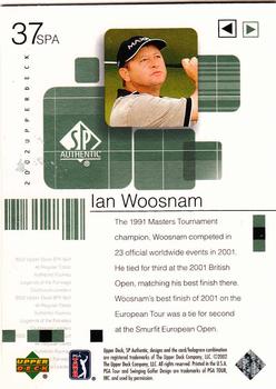 2002 SP Authentic #37SPA Ian Woosnam Back