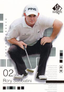 2002 SP Authentic #6SPA Rory Sabbatini Front