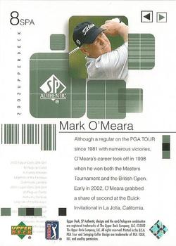 2002 SP Authentic #8SPA Mark O'Meara Back