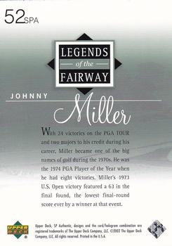 2002 SP Authentic #52SPA Johnny Miller Back
