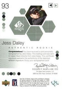 2002 SP Authentic #93 Jess Daley Back
