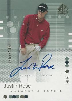 2002 SP Authentic #95 Justin Rose Front