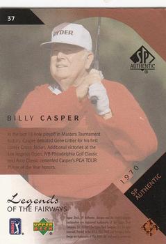 2003 SP Authentic #37 Billy Casper Back