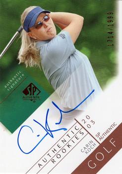 2003 SP Authentic #126 Carin Koch Front
