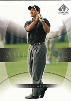 2004 SP Authentic #1 Tiger Woods Front