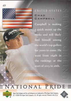 2004 SP Authentic #49 Chad Campbell Back