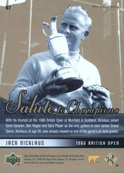 2004 SP Authentic #67 Jack Nicklaus Back