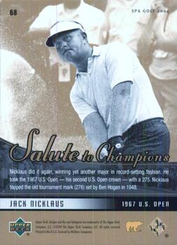 2004 SP Authentic #68 Jack Nicklaus Back