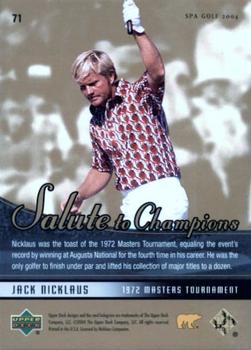 2004 SP Authentic #71 Jack Nicklaus Back