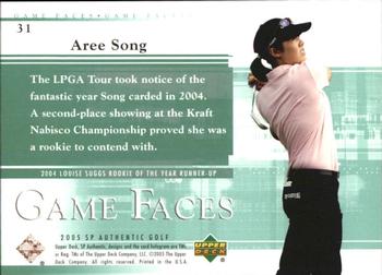 2005 SP Authentic #31 Aree Song Back