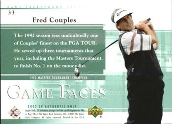 2005 SP Authentic #33 Fred Couples Back