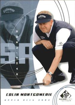 2002 SP Game Used #19 Colin Montgomerie Front