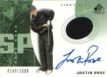 2002 SP Game Used #71 Justin Rose Front