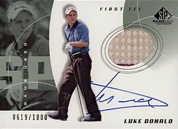 2002 SP Game Used #72 Luke Donald Front