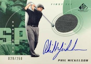 2002 SP Game Used #80 Phil Mickelson Front