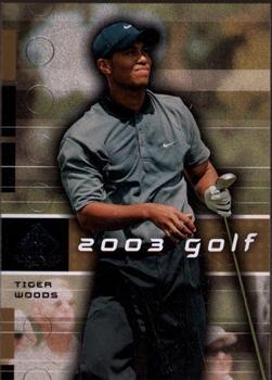 2003 SP Game Used #1 Tiger Woods Front