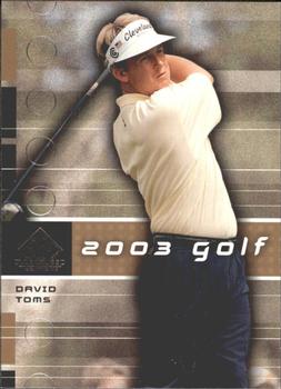 2003 SP Game Used #2 David Toms Front