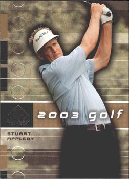 2003 SP Game Used #4 Stuart Appleby Front