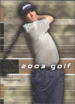 2003 SP Game Used #19 Billy Andrade Front