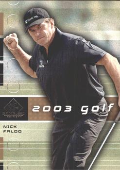 2003 SP Game Used #20 Nick Faldo Front