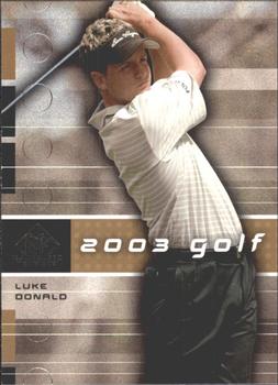 2003 SP Game Used #24 Luke Donald Front