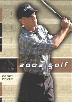 2003 SP Game Used #26 Corey Pavin Front