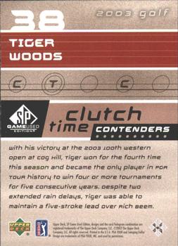 2003 SP Game Used #38 Tiger Woods Back