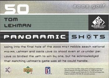 2003 SP Game Used #50 Tom Lehman Back