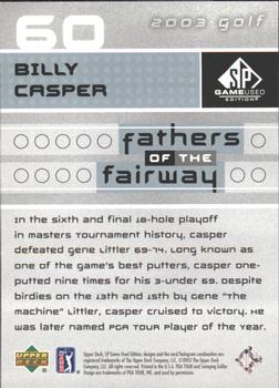 2003 SP Game Used #60 Billy Casper Back