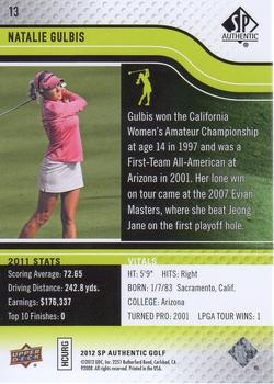 2012 SP Authentic #13 Natalie Gulbis Back