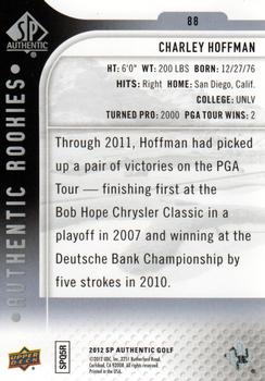 2012 SP Authentic #88 Charley Hoffman Back